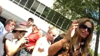 9. Topless event in  Asheville Raw Clips – They want Obama elected in 2012.