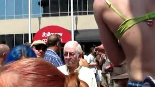 10. Topless event in  Asheville Raw Clips – They want Obama elected in 2012.