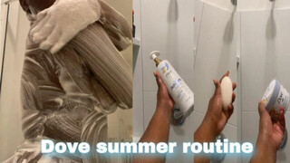 My summer shower & body care routine 2022|soft smooth skin +feminine hygiene ft dove body products