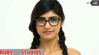 mia khalifa in a Photography session , how to take a closer picture of body