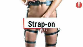 Strap-on with garters, full assembly