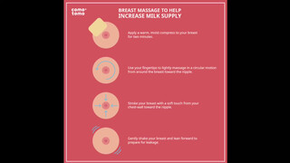 7. Breast massage for increasing milk supply