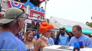 7. crazy BOOBS game to look under the t-shirts at FANTASY FEST Key West 2018