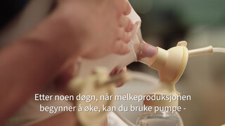 4. Melkeproduksjon når babyen ikke dier