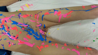 7. Bikini Nude Body Art Paint Asian nude body paint art