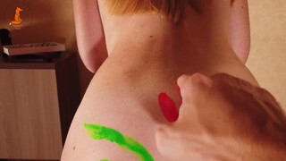 10. “All colors of night” my new bodypaint experiment by RedHead Foxy