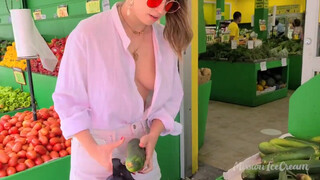 4. Beautiful girl model buying fruits shopping vlog #vlog sexy downblouse