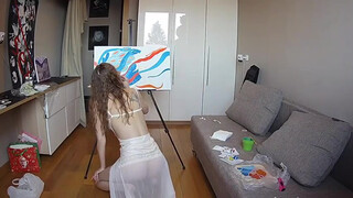 1. GIRL SEXY LINGERIE PAINTINGS