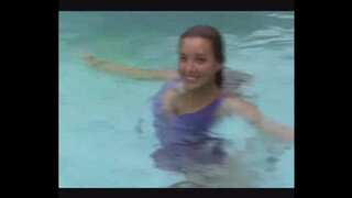 7. ttl model usa model Christina Model in Purple Sheer Nighty at the Pool