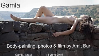 1. Art video: Gamla – artistic nude and body-painting session by Amit Bar