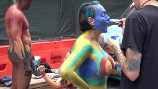7. BODY PAINTING : MR  COOL