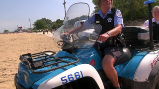 7. Topless Woman Ticketed At GoTopless Day Rally in Chicago