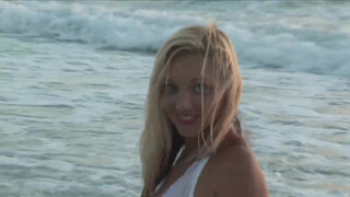 8. ttl model american model Christina Model on beach