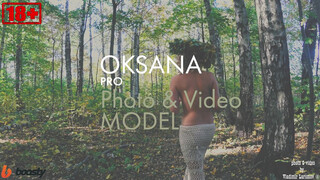 2. Model Oksana, autumn, walk in the park, shooting  Beckstage Video cropped for You tube channel 18+