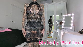 5. sexy see-through sheer stocking lingerie try on | Melody Radford