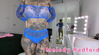3. sexy see-through sheer stocking lingerie try on | Melody Radford
