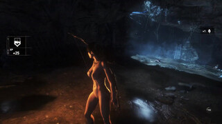 2. Rise of the Tomb Raider Naked Lara in the Cold