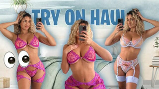 VeRY revealing lace lingerie try on haul