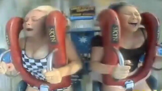 2. Blonde Teens Boobs Fall Out On The Slingshot