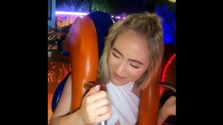Blonde Teen Decides To Take On The Slingshot ????❤️