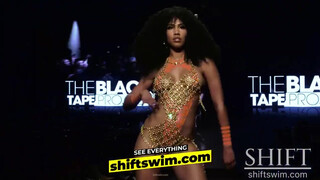 2. Extreme Tape Bikini Art Fashion Show 4K Black Tape Project LA Fashion Week 2023