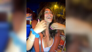 1. Milf Decided To Ride The Slingshot The Ride Decided To Leak Her Huge Boobs On The Internet ????????