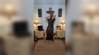 5. Dainty Rascal Dancing in Sexy Sheer Vintage Gowns