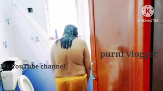 10. Bathing ???? shampoo ????#bathing @PurniVlogger