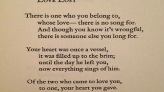 1. Loves lost
