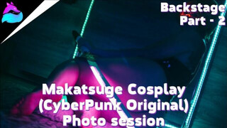 Uncensored CyberPunk NUDE ART Video backstage with the TOP model Makatsuge | Part 2