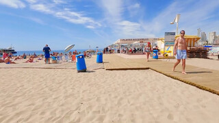 2. ☀️???????? Beach Walk-Poniente Beach , Benidorm , Spain (Part 1).