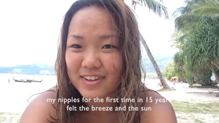 1. FREE THE NIPPLES: Topless Girl and Man With Bra REACTIONS