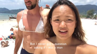 6. FREE THE NIPPLES: Topless Girl and Man With Bra REACTIONS