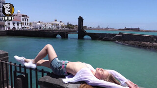 10. Spicy Curvy Super Bikini Model Lanzarote Showing Off Her Lingerie ????