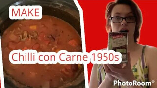 How to Chilli con carne 1950s (cheap / fast meal ) #1950s #chilliconcarne #mealsonabudget