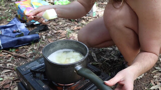 9. Nude hiking and camping I NSW Australia I Vegan Cooking EXPOSED I PlantBased meatballs & mash potato