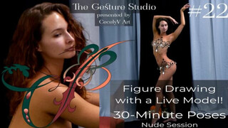 Figure Drawing Live Model |The Gesture Studio |Session #22