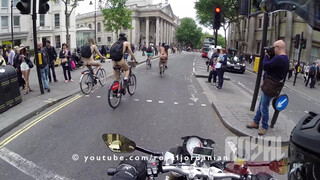 8. Nude cyclists and the Police **Warning: Contains Nudity**