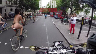 9. Nude cyclists and the Police **Warning: Contains Nudity**
