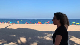 7. 4k VIDEO BEACH walk in COSTA BRAVA Spain TRAVEL vlog