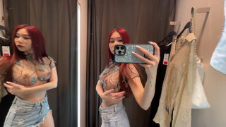 3. 4K Exploring Transparent Clothes with Aprilia Try on Haul