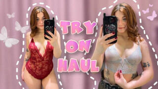 [4K] Transparent lingerie haul | See through Lingerie Try on Haul