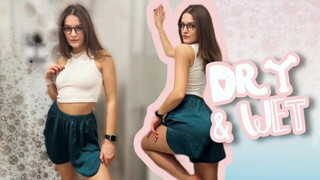 [4K] Transparent Clothes Try-on Haul with Emily | Wet vs. Dry