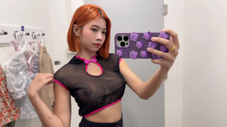 2. See-Through Try On Haul | Transparent Lingerie and Clothes | Try-On Haul At The Mall #2
