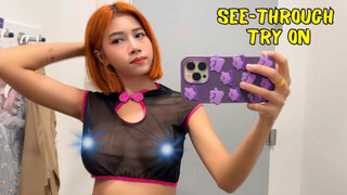 See-Through Try On Haul | Transparent Lingerie and Clothes | Try-On Haul At The Mall #2