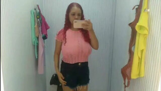 provando as roupas no provador parte 1