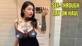 See-Through Try On Haul | Transparent Lingerie and Clothes | Try-On Haul At The Mall #4