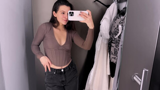 1. [4K] Transparent Clothes Try-on Haul with Emilia | Sheer lingerie