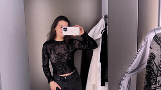 5. [4K] Transparent Clothes Try-on Haul with Emilia | Sheer lingerie