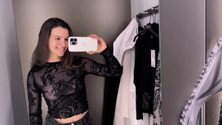 10. [4K] Transparent Clothes Try-on Haul with Emilia | Sheer lingerie